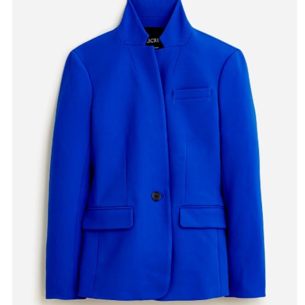 J.CREW Bright Indigo Regent Blazer - Size 22 in Four-Season Stretch